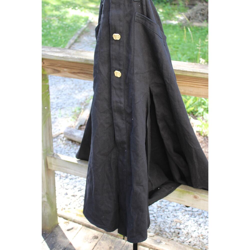 Urban Revivo Black Cut-Out Sleeveless Denim Maxi Dress π€β¨ | Size 4 - Picture 4 of 13
